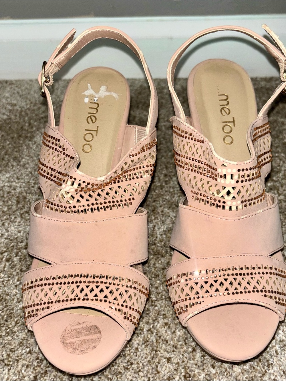 Women’s tan Wedge Sandals - Picture 2 of 3